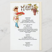 Papier Chef Vintage avec homard (Devant)