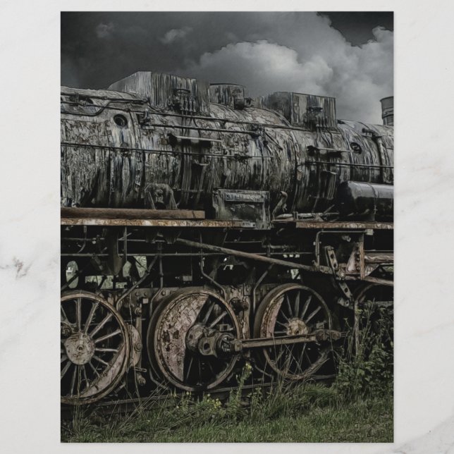 Papier chemin de fer locomotif de rail de train de (Devant)