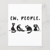 Papier Chemise de chat noir drôles femmes nouvelles perso (Dos)