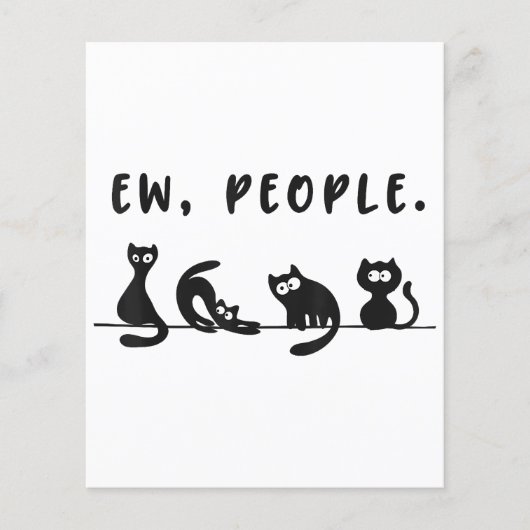 Papier Chemise de chat noir drôles femmes nouvelles perso (Devant)