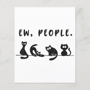 Papier Chemise de chat noir drôles femmes nouvelles perso
