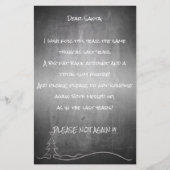 Papier Cher bon Père Noël (Devant)