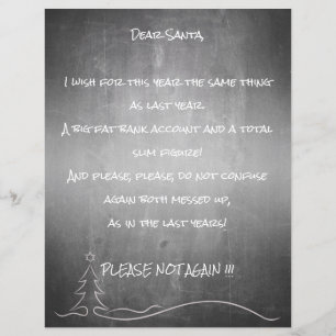 Papier Cher bon Santa