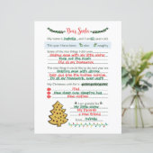 Papier Cher Noël Père Noël (Debout devant)