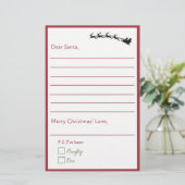 Papier Cher Père Noël - Lettre Enfants À Père Noël Linked (Debout devant)