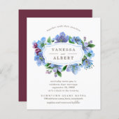 Papier Cherry Blossom Élégant cadre Mariage (Devant / Derrière)