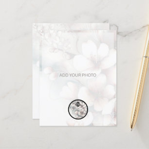 Papier Cherry Blossom Mariage photo Code QR