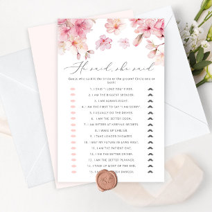 Papier Cherry florssom Il dit qu'elle a dit nuptiale douc