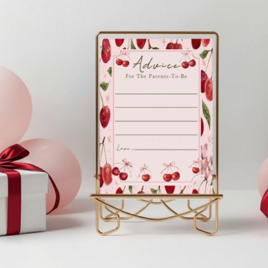 Papier Cherry Sweet Advice for parents