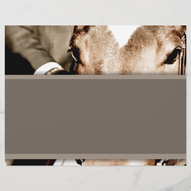 Papier Cheval Brown et Blanc (Devant)