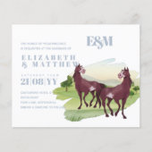 Papier Cheval Pays Thématique Western Rustic Mariage (Devant)