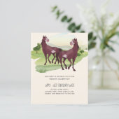 Papier Cheval Pays Thématique Western Rustic Mariage (Debout devant)