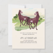 Papier Cheval Pays Thématique Western Rustic Mariage (Devant)