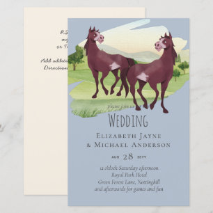 Papier Cheval Pays Thématique Western Rustic Mariage