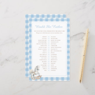 Papier Cheval Rocheux Voudrait-Elle Plutôt Baby shower Je