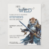 Papier Chevalier guerrier de tigre Deux Wild Second (Devant)