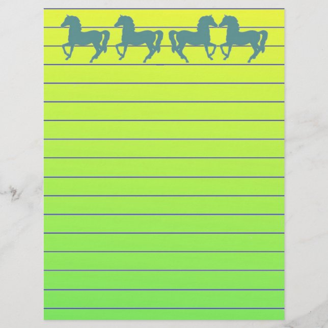 Papier Chevaux (Devant)