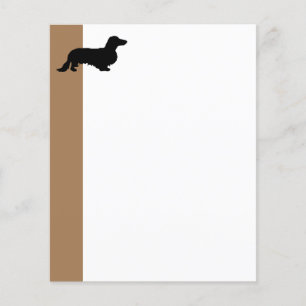 Papier Cheveux longs Dachshund - Silhouette 1