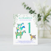 Papier Chèvre Animaux sauvages Un Anniversaire Budget de (Debout devant)