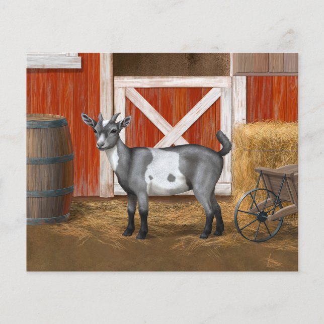 Papier Chèvre tachetée gris mou (Devant)