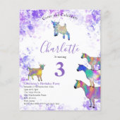 Papier Chèvres Aquarelle moderne fête d'anniversaire viol (Devant)