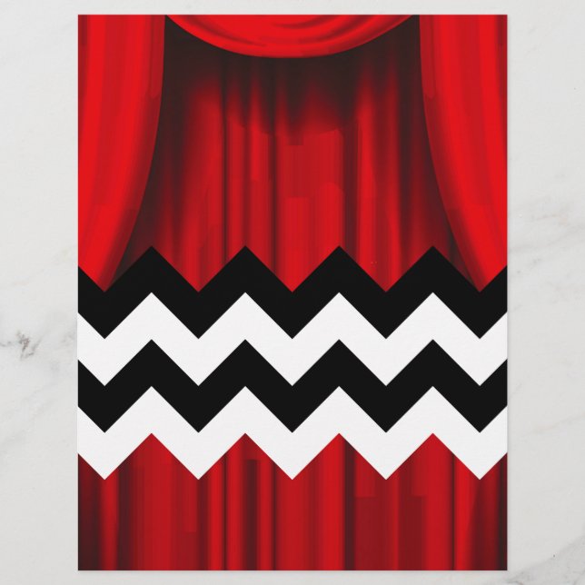 Papier chevron noir lodge (Devant)