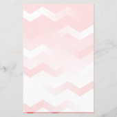 Papier Chevron Red & White pour écriture manuscrit (Dos)