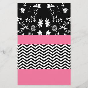 Papier chevron rose