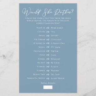 Papier Chic Blue Voudrait-Elle Plutôt Fête des mariées Je