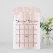 Papier Chic Blush rose Parties scintillant de la goutte à (Debout devant)