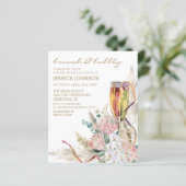 Papier Chic Boho Champagne Brunch Fête des mariées Bubbly (Debout devant)