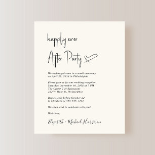 Papier Chic Budget Cream Mariage Réception Invitation