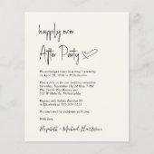 Papier Chic Budget Cream Mariage Réception Invitation (Devant)