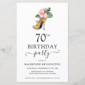 Papier Chic Budget Floral Gold High Heels 70e anniversair (Devant)