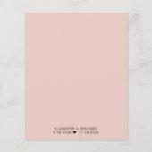 Papier Chic Budget Mariage Réception Invitation (Dos)