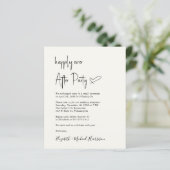 Papier Chic Budget Photo mariage réception invitation (Debout devant)