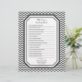 Papier Chic Chevron ZigZag Bride meilleur jeu de Fête des (Debout devant)