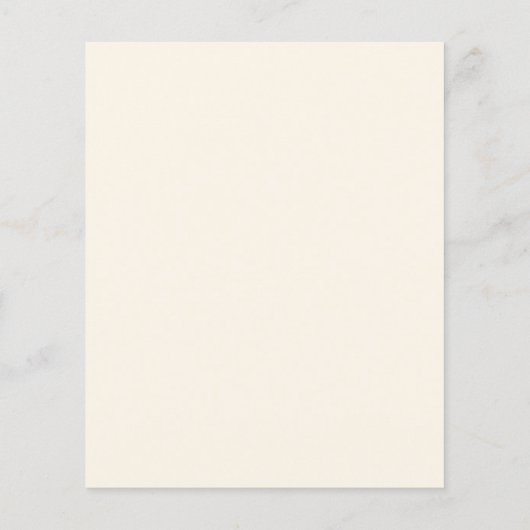 Papier Chic Classique Plaine Beige Élégant Mariage Budget (Dos)