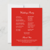Papier Chic colibri et Mariage de fleurs orange (Dos)