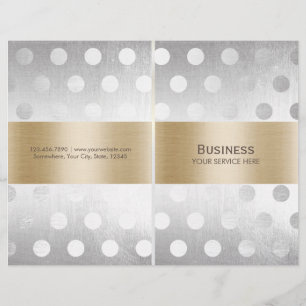 Papier Chic Gold & Silver Beauté Salon Spa Bi-Fold