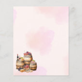 Papier Chic Grapevine Vignoble Mariage Enregistrer la dat (Dos)