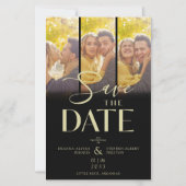 Papier Chic Moderne 3 Mariage Photos Collage pas cher (Devant)