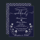 Papier Chic Moderne Budget Floral Blanc Faire-part de mar<br><div class="desc">Chic Moderne Budget Floral Faire-part de mariage Blanc. Simple et moderne à compléter avec vos détails facilement et rapidement. Consultez ma boutique pour voir l'ensemble de la suite pour ce design.</div>