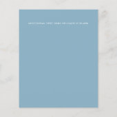 Papier Chic Monogram Crest Or et bleu Mariage floral (Dos)
