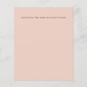 Papier Chic Monogramme rose orange vert Garlander Mariage (Dos)
