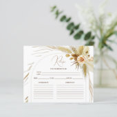 Papier Chic Pampas Grass Boho recette de douche nuptiale (Debout devant)