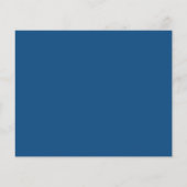 Papier Chic Photo Blue Wedding Réception Invitation (Dos)