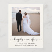 Papier Chic Photo QR Code Cream Wedding Invitation de réc (Devant)