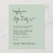 Papier Chic Photo QR Code Mariage Réception Invitation (Devant)