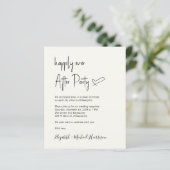 Papier Chic Photo QR Code Mariage Réception Invitation (Debout devant)